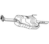 Silencieux final 185-605 BOSAL pour OPEL ASTRA G CLASSIC A trois volumes