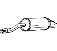 Silencieux final 200-279 BOSAL pour DACIA DUSTER