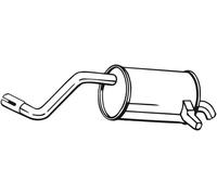 Silencieux arrière BOSAL 200-515