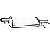 Silencieux final 21562 WALKER pour VW PASSAT B5 PASSAT B5 Variant PASSAT B5.5