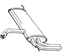 Silencieux final 227-049 BOSAL pour SEAT ALTEA LEON