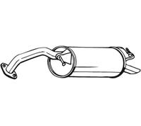 Silencieux final 228-041 BOSAL pour TOYOTA YARIS