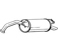 BOSAL 228-475 Silencieux arrière