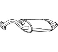 Silencieux final 228-477 BOSAL pour TOYOTA COROLLA COROLLA Verso