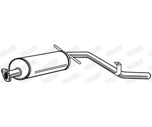 Silencieux final 23193 WALKER pour NISSAN NP300 PICKUP PICK UP NAVARA