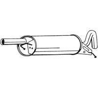BOSAL 233-119 Silencieux arrière