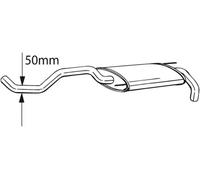 Silencieux final 233-399 BOSAL pour VW POLO III