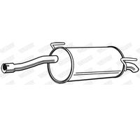 Silencieux final 23380 WALKER pour OPEL CORSA D