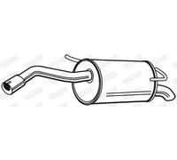 Silencieux final 23464 WALKER pour NISSAN MICRA III NOTE