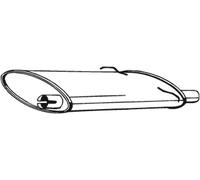 Silencieux final 235-009 BOSAL pour VOLVO 740 740 Kombi 940 760 Kombi 940 Kombi