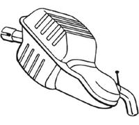 Silencieux final 235-143 BOSAL pour VOLVO XC70 I Cross Country V70 II