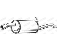 WALKER 23920 Silencieux arrière