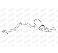 Silencieux final 24264 WALKER pour SKODA YETI