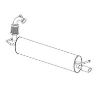 Walker Silencieux arrière 24305 – pour Smart et Renault