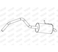 Silencieux final 24311 WALKER pour RENAULT KANGOO BE BOP