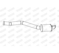 Walker Silencieux arrière 24332 pour Mercedes C‑Class T‑Model S205