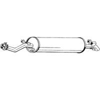 Silencieux final 278-093 BOSAL pour MERCEDES-BENZ 123 A trois volumes 123 Coupé