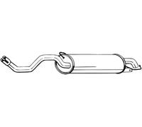 Silencieux final 279-399 BOSAL pour VW SEAT