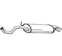 Silencieux final 279-599 BOSAL pour AUDI SEAT VW