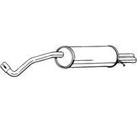 Silencieux final 280-137 BOSAL pour SEAT IBIZA III