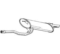 Silencieux final 282-085 BOSAL pour TOYOTA AVENSIS AVENSIS Liftback