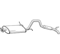 Silencieux arrière BOSAL 282-959