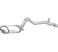 Silencieux final 283-605 BOSAL pour MITSUBISHI L200