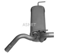 Silencieux final Pot de détente 05.242 ASMET pour OPEL ASTRA J A trois volumes