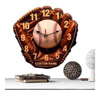 Silencieux | Forme de de baseball, horloge silencieuse pour la gestion du temps créative et la décoration de l'espace pour le salon, la cuisine, la chambre d'enfant, la chambre d'étudiant et la