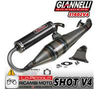 Silencieux Giannelli Shot V4 Minarelli Vertical 31602V4 MBK Booster Yamaha Bws