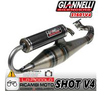 Silencieux Giannelli Shot V4 Racing 31601V4 Aerox Nitro Why Sr Beetle F12 F10 50