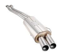 Silencieux Inox sport POWERSPRINT pour BMW Série 3 E36 325i 328i 6 cylindres (11/1989-09/1999) - Double sortie droite 2x76mm