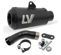 Leovince Lv-10 Full Black Kawasaki Z 900 Abs 25-26 Homologated Muffler Argenté Homologated