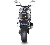 Silencieux LeoVince SLIP-ON LV ONE EVO RACING acier inoxydable, bouchon en carbone pour Suzuki GSX-S 750 / Z ABS