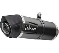 Silencieux LeoVince SLIP-ON LV ONE EVO RACING Black Edition acier inoxydable noir, bouchon en carbone & bouclier thermique pour Kove 450 Rally année 2023-2024