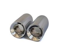 Silencieux Lot De 2 Embouts D'échappement Pour Châssis Pour BMW F Modèles N55 Et B58 Pour Modèles M135I M140I M235I M240I 335I Et 440I Tuyau D'échappement(Straight Silver)