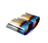 Silencieux Lot De 2 Embouts D'échappement Pour Châssis Pour BMW F Modèles N55 Et B58 Pour Modèles M135I M140I M235I M240I 335I Et 440I Tuyau D'échappement(Angle Blue)