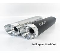 Silencieux Miller Exhaust Noir Embout SlashCut Poli