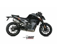 Silencieux MIVV Delta Race inox/casquette carbone KTM Duke 790