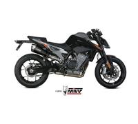 Silencieux MIVV Delta Race inox noir/casquette carbone KTM 790 Duke