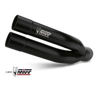SILENCIEUX MIVV DOUBLE GUN EN ACIER INOXYDABLE NOIR POUR KAWASAKI Z 900 A2 2017-