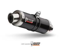 Silencieux MIVV GP inox brossé noir Suzuki GSF650 Bandit/GSX650F