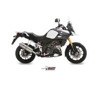 S.042.LX2 - Silencieux Mivv SPORT OVAL INOX SUZUKI DL V-STROM 1000 14-