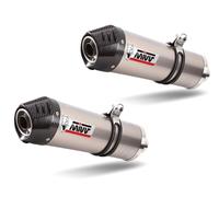 Mivv Oval Ducati 848 2007-13/1098 2007-11/1198 2009-12 Ud.021.l4c Homologated Slip On Muffler Argenté Homologated