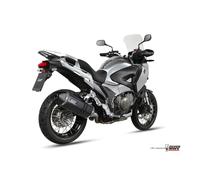 Silencieux MIVV Speed Edge inox noir casquette carbone Honda Crosstourer