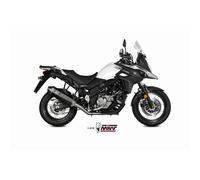 Silencieux MIVV Speed Edge inox noir/casquette carbone Suzuki DL650 V-Strom