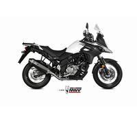 Silencieux MIVV Speed Edge inox noir/casquette carbone Suzuki DL650 V-Strom