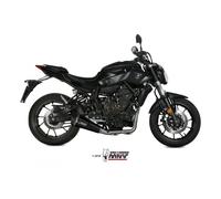 Silencieux Mivv SPORT DELTA RACE système complet 2x1 Steel Black pour YAMAHA MT-07 BJ 2014 >