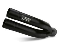 SILENCIEUX MIVV SPORT DOUBLE GUN EN ACIER NOIR POUR BENELLI LEONCINO 500 2017-20