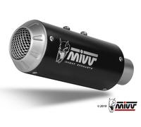 MIVV Pot d'échappement MK3 Slip-on inox noir Non homologué – Aprilia Tuono V4 1100 2018-2020